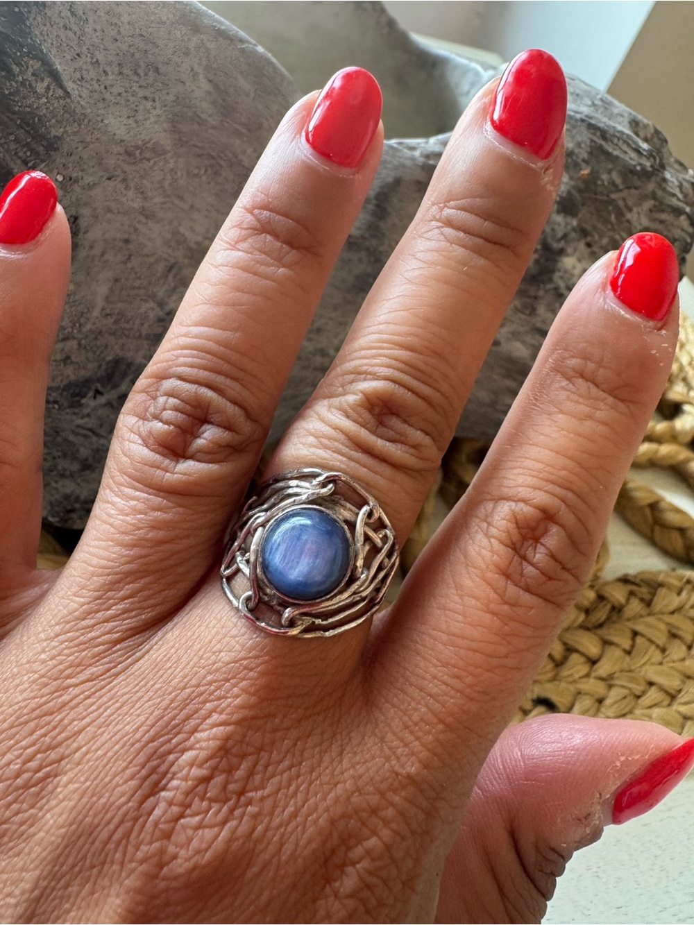 KYANITE STERLING SILVER RING